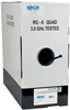 RG6/U Quad-Shield CMR-Rated Coaxial Cable, Black, 1000 ft. -- A224-01K-BK