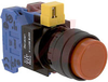 Switch,NON-Illuminated,ROUND,EXTENDED HEAD,Momentary,1NO-1NC,RED - 70174974 - Allied Electronics, Inc.
