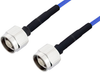 N Male to N Male LSZH Jacketed Low PIM Cable 100 cm Length Using SR402FLJ Low PIM Coax with HeatShrink - PE3C2000-100CM - Pasternack