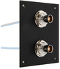 2 JACK PANEL INSERT BULKHEAD REAR MOUNT TRB 3 LUG ISOLATED JACK WITH M17/176-00002 LEAD 12