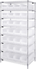 Open Wire Shelving, 8Shelves, 28Bin, Clr; Shelving Unit Type Quantum Storage - 42AC8228 - Newark, An Avnet Company