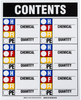 Brady Rectangle Hazardous Material Identification Guide (HMIG) Sign - TEXT: CONTENTS - 99189 - 754473-99189 - R. S. Hughes Company, Inc.