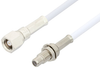SMC Plug to SMC Jack Bulkhead Cable 48 Inch Length Using RG188-DS Coax - PE34500-48 - Pasternack
