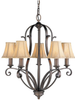 Light Single Tier Chandelier - F1839/5CB - Murray Feiss Lighting