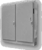 Two Door NEMA 12 Painted Steel Heavy Duty Disconnect Enclosu - E-84XM7818 - EMF Company, Inc. (The)
