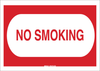 Brady B-401 High Impact Polystyrene Rectangle White Smoking Not Permitted Sign - 10 in Width x 7 in Height - TEXT: NO SMOKING - 25114 - 754476-25114 - R. S. Hughes Company, Inc.