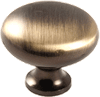 Classic Round Knob, Antique Brass - 814558 - HardwareSource, Inc.