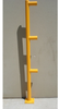 Handrail End Post - Osha - 3 Horizontals - HR-EP3 - Omega Industrial Products