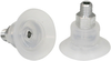 Flat suction cup (round) for careful gripping of paper, plastic film, etc. SGPN 24 SI-50 M5-AG -- 10.01.01.11986
