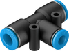 Push-in T-connector -- QST-8-6 - Image
