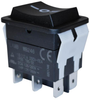 Rocker Switch, Dpdt, Black, Panel; Switch Operation E-Switch - 24R4235 - Newark, An Avnet Company
