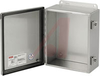Enclosure;NEMA 4X; Hinged Cover;Screw Clamp;J Box;12.00x12.00x6.00;Steel;Gray - 70067114 - Allied Electronics, Inc.