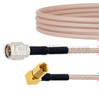 SMA Male to RA SSMC Plug Cable RG-316 Coax in 18 Inch - FMCA1736-18 - Fairview Microwave Inc.