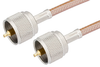 UHF Male to UHF Male Cable 36 Inch Length Using RG142 Coax - PE33053-36 - Pasternack