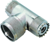 Tee Adapter, 1 X Uhf Plug-2 X Uhf Jack; Convert From Coax Type Amphenol Rf - 82K8909 - Newark, An Avnet Company