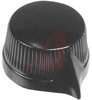 Knob, Pointer; fits 1/8 inch shaft; Black - 70152458 - Allied Electronics, Inc.