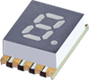 0.2" SINGLE DIGIT YELLOW SMD LED DISPLAY -- ACSA02-41SYKWA-F01 - Image