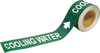 Brady Pipe Markers-To-Go B-736 Green Plastic Self-Adhesive Pipe Marker - 1 in Height - 8 in Length - Printed Msg = COOLING WATER - 20424 - 754473-20424 - R. S. Hughes Company, Inc.