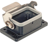 Heavy Duty Housing, 6B, 1 Lever, Alum; Heavy Duty Connector Type Harting - 43AC0515 - Newark, An Avnet Company