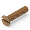 Inch Flat Head, Slotted Screws - FS -412-AU - UC Components, Inc.