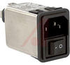 Power Entry Module, Power Entry; 250 VAC; 10 A; 0.031 to 0.098 in.; IEC - 70185810 - Allied Electronics, Inc.