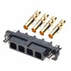 4 Pos. Female SIL 12 AWG Cable Conn. Kit, Jackscrews - M80-4000000F1-04-325-00-000 - Harwin Plc