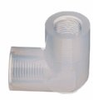 Threaded elbow, PFA, 1/2