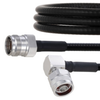 Fire Rated Low PIM 4.3-10 Female to RA N Male Cable SPF-250 Coax in 36 Inch Using Times Microwave Parts and RoHS - FMCA2022-36 - Fairview Microwave Inc.