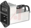 Power Entry Module; 2; 125/250 VAC @ 50/60 Hz; 20 A; lt 0.5 mA @ 250 V/60 Hz - 70080080 - Allied Electronics, Inc.