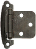 Semi-Concealed Hinge, Variable Overlay, Black.. - 322804 - HardwareSource, Inc.