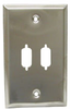 Dual DB9 / DB15HD D-Sub Wall Plate - 85-252 - Computer Network Accessories, Inc.