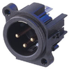 Neutrik A Series 3 Pin Male Vertical W/Gnd - NEUNC3MAV - HAVE, Inc.