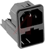 Module, Pwr Entry;AC Inlet and 2-Pole Fuseholder;Snap-In Mt;Quick Conn.;13A - 70080700 - Allied Electronics, Inc.