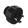 GSP - Male Receptacle Port Mount, Form A, Contacts: 2+PE, solder type, 400 V | 16 A; 1/2
