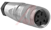 connector,circular din,str female cableconn,5din silver-pltd solder cont,ip67 -- 70013471