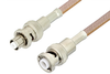 MHV Male to SHV Plug Cable 24 Inch Length Using RG400 Coax, RoHS - PE34409LF-24 - Pasternack