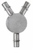 Barbed Fittings; Y Connector, 316 SS, 1/16