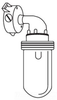 Vaporproof Incandescent Fixture with Globe and Guard - VWX-151 - Hubbell Lighting, Inc.