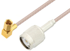 SSMC Plug Right Angle to TNC Male Cable 6 Inch Length Using RG316 Coax - PE3C4418-6 - Pasternack