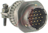 CONNECTOR,CABLE CONNECTING RECEPTACLE W/CABLE CLAMP,CLASS A,19 #20 PIN CONTACT - 70010781 - Allied Electronics, Inc.