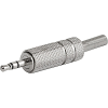 Plug, solder terminal, screened, 3-pole, Audio Plug/Sockets, 2.5 mm - 4831.1300 - SCHURTER Inc