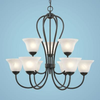 Mid. Chandeliers-Glass Up - 725627 - Capital Lighting, Inc.