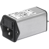 IEC Appliance Inlet C14 with Filter, Fuseholder 1- or 2-pole, optional Voltage Selector (step switch) -- KFA - Image