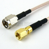 SMA Male (Plug) to SMC Plug (Male) Cable M17/113-RG316 Coax Up To 3 GHz, 1.35 VSWR in 12 Inch - FMC0218316-12 - Fairview Microwave Inc.