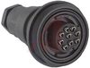 Cable Connector, In-Line; 9; Socket; 6 to 8 mm Dia; In-Line Flex; Crimp; 5 A - 70099229 - Allied Electronics, Inc.