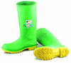 Onguard Hazmax 87012 Green/Yellow 10 Heat-Resistant Boots - 16 in Height - PVC Alloy Upper and Steel Toe Cap - 791079-13591 -- 791079-13591 - Image