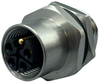 Sensor Conn, M12, 5Pos, Rcpt, Panel; Product Range Norcomp - 62AJ7466 - Newark, An Avnet Company