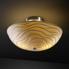 POR-8819-35-WAVE-NCKL Semi-Flush Mts.-Bowl Style - 670663 - Capital Lighting, Inc.