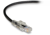 10FT Black CAT6 550MHz Ethernet Patch CBL UTP CM Locking Slimline -- C6PC80-BK-10 - Image