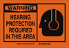 Brady B-555 Aluminum Rectangle Orange Personal Protection Equipment (PPE) Sign - TEXT: HEARING PROTECTION - 46467 - 754473-46467 - R. S. Hughes Company, Inc.